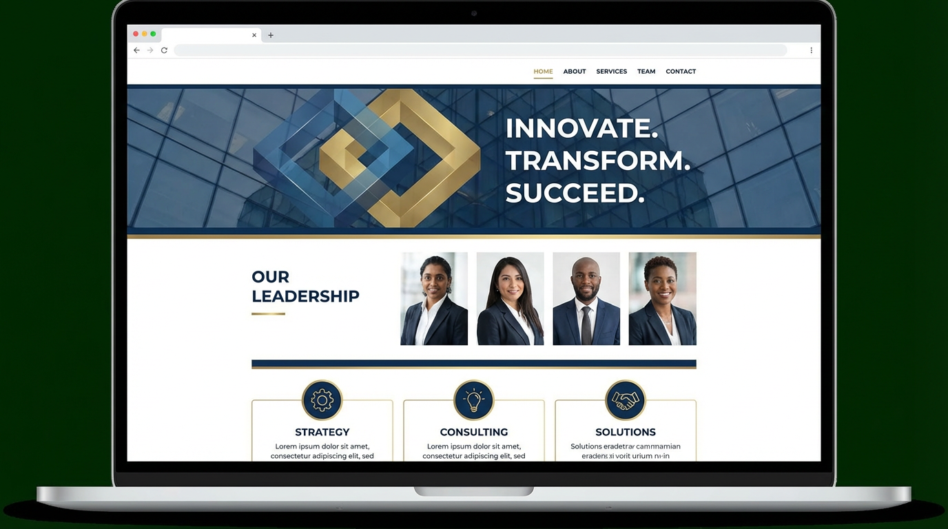 Corporate Website Redesign Demo case study screenshot