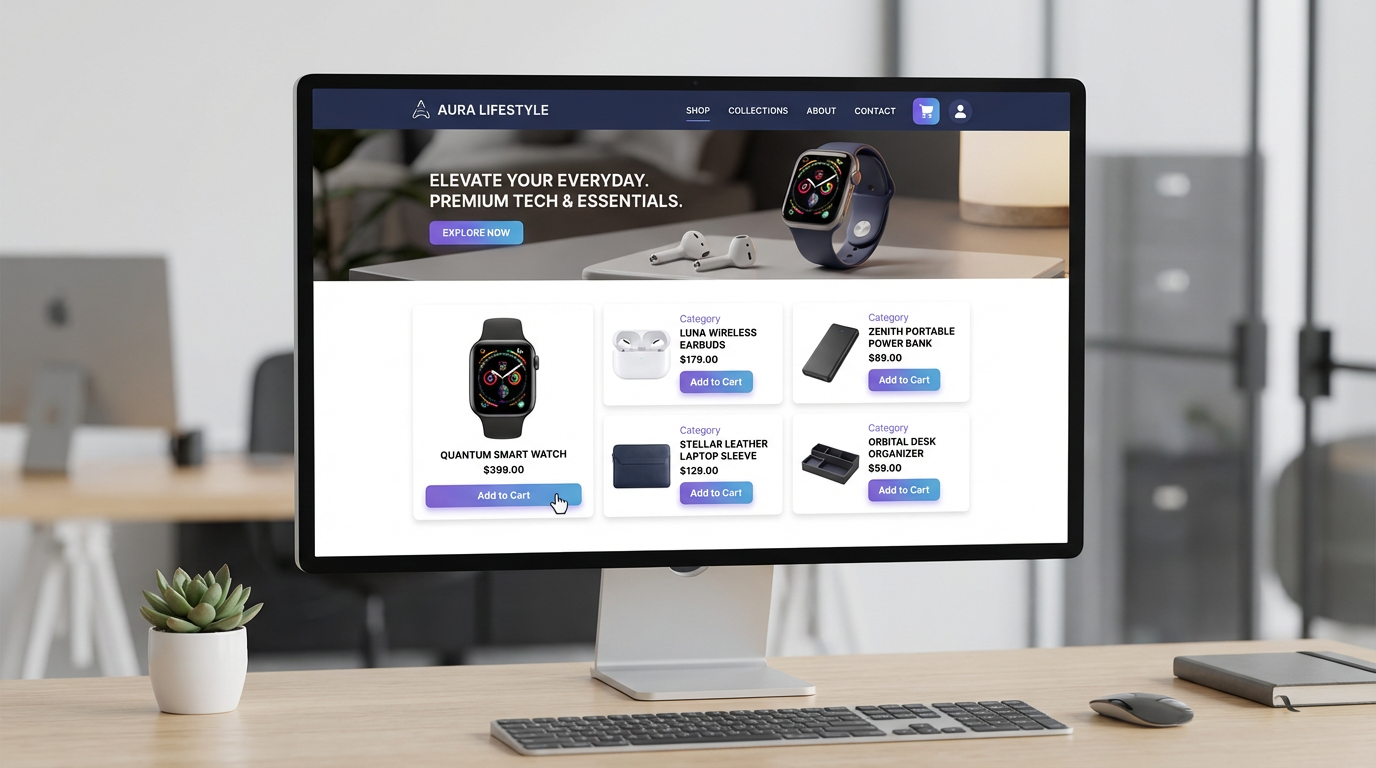 ShopFusion Demo - E-commerce Storefront case study screenshot
