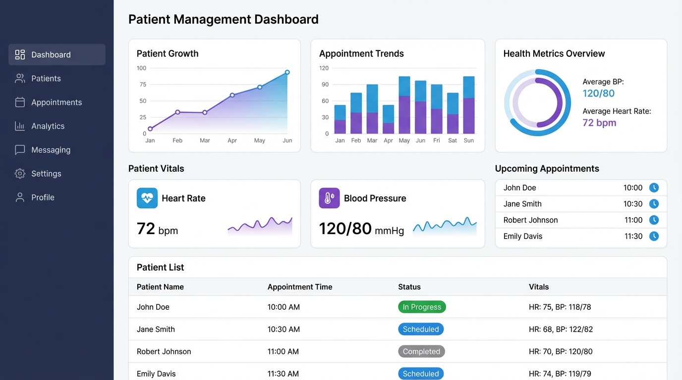 HealthTrack Pro - Healthcare Management System case study screenshot