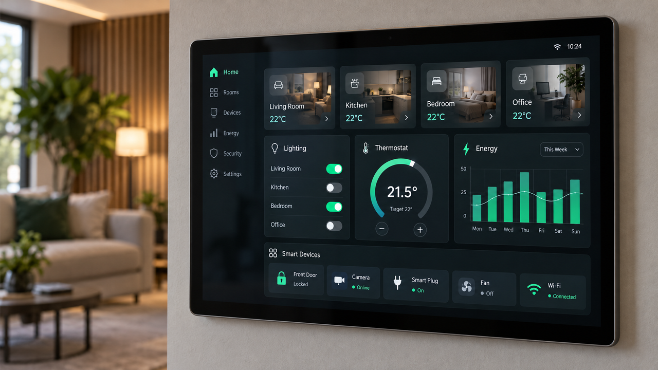 Smart Home Automation Dashboard (Concept Demo) case study screenshot